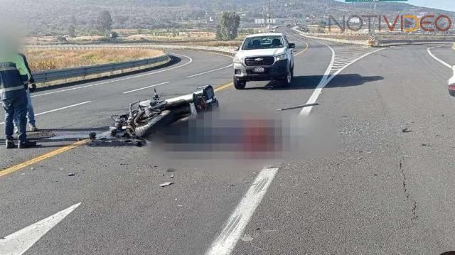 Muere motociclista en accidente de tránsito sobre la Pátzcuaro-Cuitzeo 