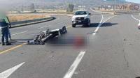 Muere motociclista en accidente de tránsito sobre la Pátzcuaro-Cuitzeo 