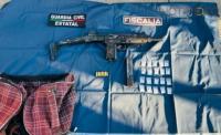 Operativo en Zamora, SSP y FGE detienen a dos personas en posesión de un arma de fuego y droga