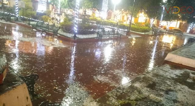 Se registra fuertes lluvias y granizadas en Morelia y municipios cercanos
